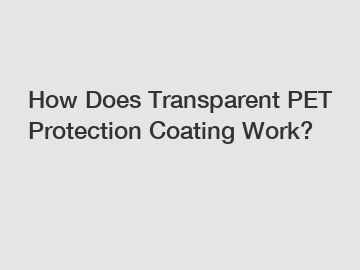 How Does Transparent PET Protection Coating Work?