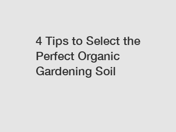 4 Tips to Select the Perfect Organic Gardening Soil