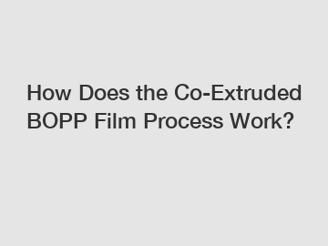 How Does the Co-Extruded BOPP Film Process Work?