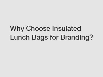 Why Choose Insulated Lunch Bags for Branding?