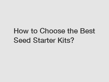 How to Choose the Best Seed Starter Kits?