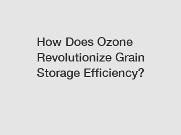 How Does Ozone Revolutionize Grain Storage Efficiency?