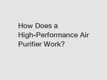 How Does a High-Performance Air Purifier Work?