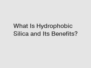 What Is Hydrophobic Silica and Its Benefits?