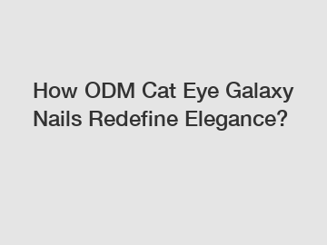 How ODM Cat Eye Galaxy Nails Redefine Elegance?