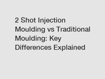 2 Shot Injection Moulding vs Traditional Moulding: Key Differences Explained