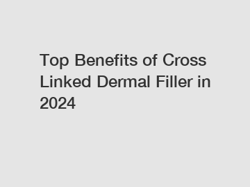 Top Benefits of Cross Linked Dermal Filler in 2024