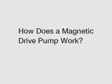 How Does a Magnetic Drive Pump Work?