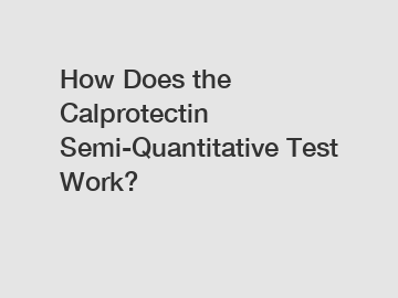 How Does the Calprotectin Semi-Quantitative Test Work?