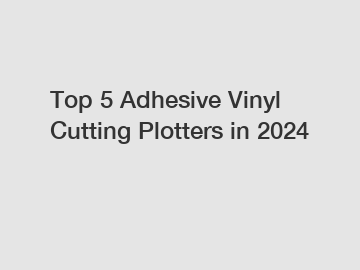 Top 5 Adhesive Vinyl Cutting Plotters in 2024