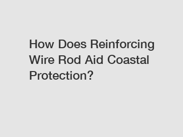 How Does Reinforcing Wire Rod Aid Coastal Protection?