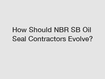 How Should NBR SB Oil Seal Contractors Evolve?