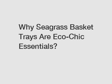 Why Seagrass Basket Trays Are Eco-Chic Essentials?