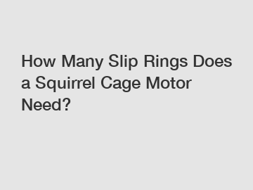 How Many Slip Rings Does a Squirrel Cage Motor Need?