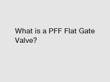 What is a PFF Flat Gate Valve?