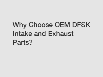 Why Choose OEM DFSK Intake and Exhaust Parts?