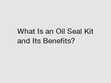 What Is an Oil Seal Kit and Its Benefits?