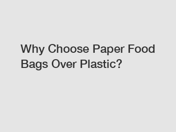 Why Choose Paper Food Bags Over Plastic?