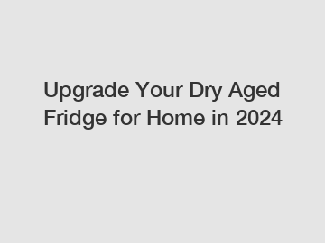 Upgrade Your Dry Aged Fridge for Home in 2024