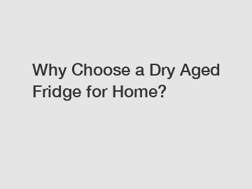 Why Choose a Dry Aged Fridge for Home?