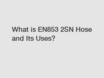 What is EN853 2SN Hose and Its Uses?