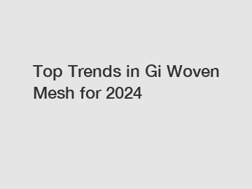 Top Trends in Gi Woven Mesh for 2024