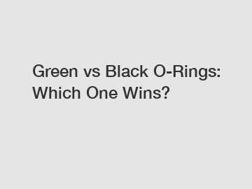 Green vs Black O-Rings: Which One Wins?
