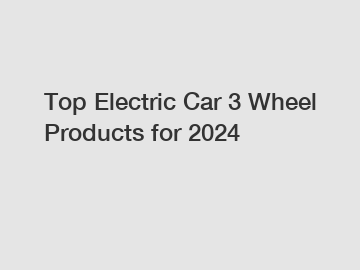 Top Electric Car 3 Wheel Products for 2024