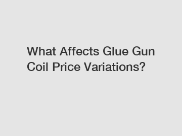 What Affects Glue Gun Coil Price Variations?