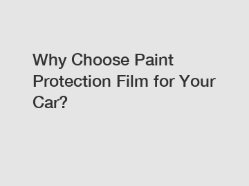 Why Choose Paint Protection Film for Your Car?