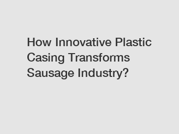How Innovative Plastic Casing Transforms Sausage Industry?
