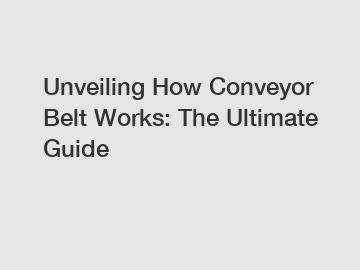 Unveiling How Conveyor Belt Works: The Ultimate Guide