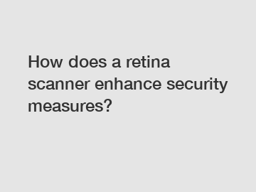 How does a retina scanner enhance security measures?