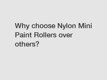 Why choose Nylon Mini Paint Rollers over others?