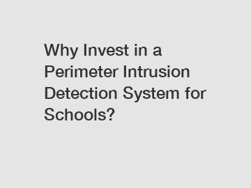 Why Invest in a Perimeter Intrusion Detection System for Schools?