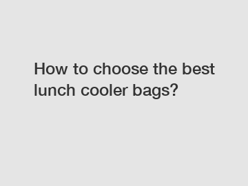 How to choose the best lunch cooler bags?