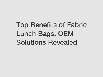 Top Benefits of Fabric Lunch Bags: OEM Solutions Revealed