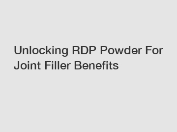 Unlocking RDP Powder For Joint Filler Benefits