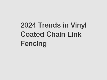 2024 Trends in Vinyl Coated Chain Link Fencing