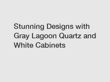 Stunning Designs with Gray Lagoon Quartz and White Cabinets