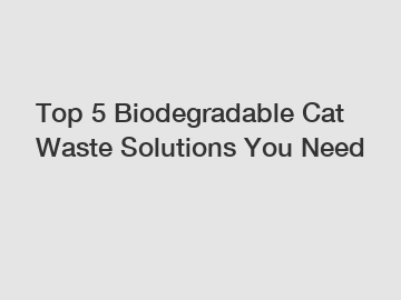 Top 5 Biodegradable Cat Waste Solutions You Need