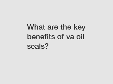 What are the key benefits of va oil seals?