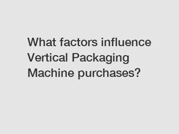What factors influence Vertical Packaging Machine purchases?