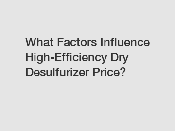 What Factors Influence High-Efficiency Dry Desulfurizer Price? What Factors Influence High-Efficiency Dry Desulfurizer Price?