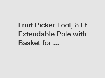 Fruit Picker Tool, 8 Ft Extendable Pole with Basket for ...