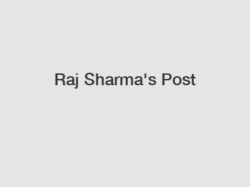 Raj Sharma's Post