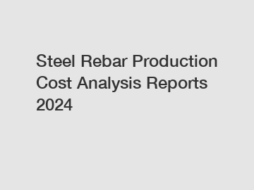 Steel Rebar Production Cost Analysis Reports 2024