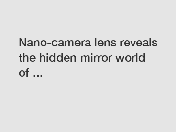 Nano-camera lens reveals the hidden mirror world of ...