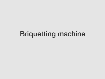 Briquetting machine