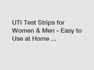 UTI Test Strips for Women & Men - Easy to Use at Home ...